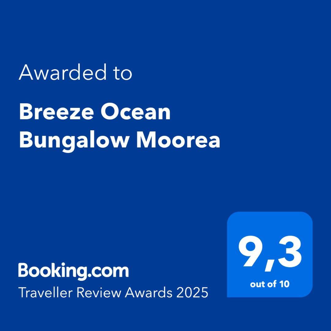 Breeze Ocean Bungalow Moorea Zewnętrze zdjęcie